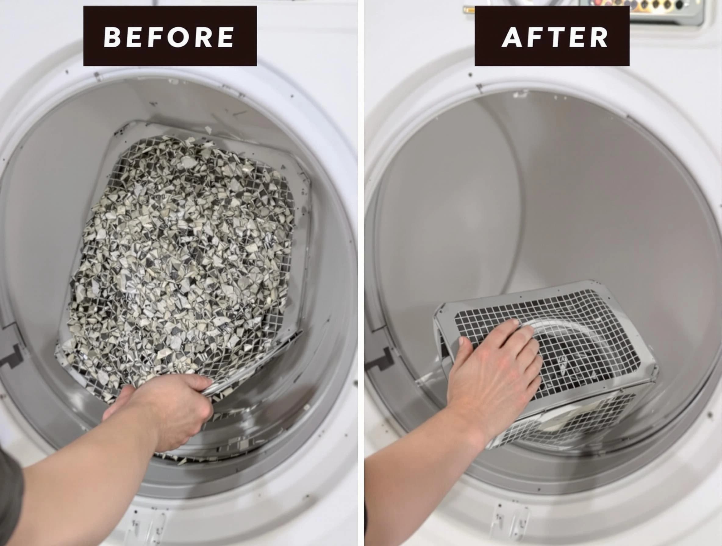 Professional lint trap cleaning by Oak Hill Dryer Vent Cleaning in Oak Hill