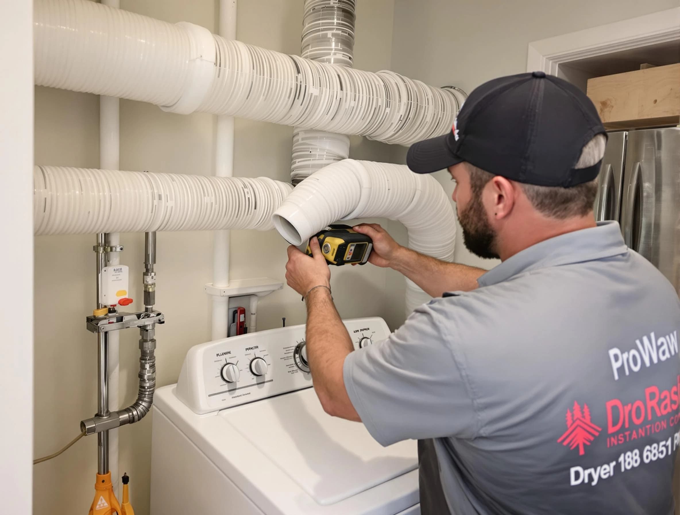 Professional dryer vent hose installation by Oak Hill Dryer Vent Cleaning in Oak Hill