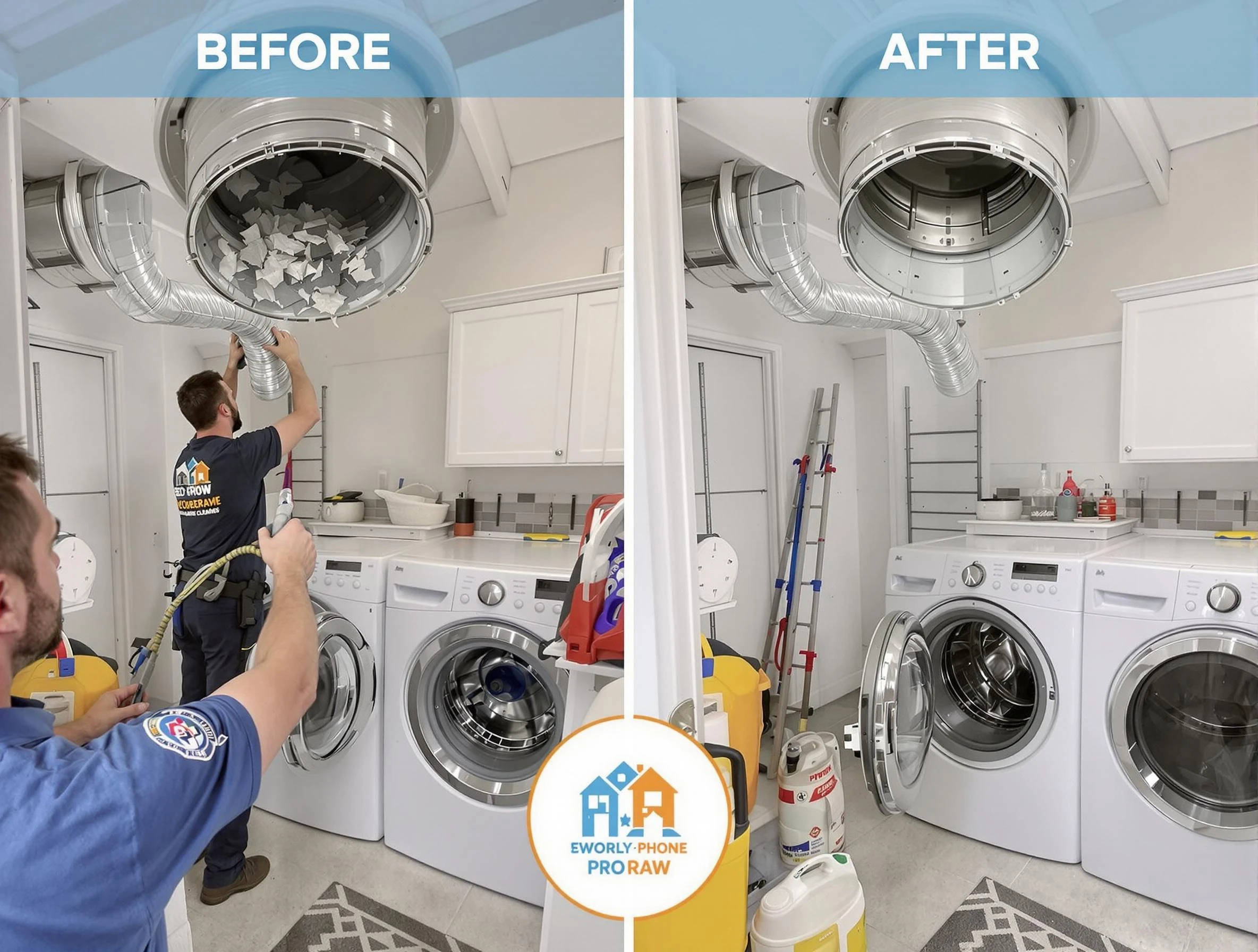 Residential dryer vent cleaning by Oak Hill Dryer Vent Cleaning in Oak Hill